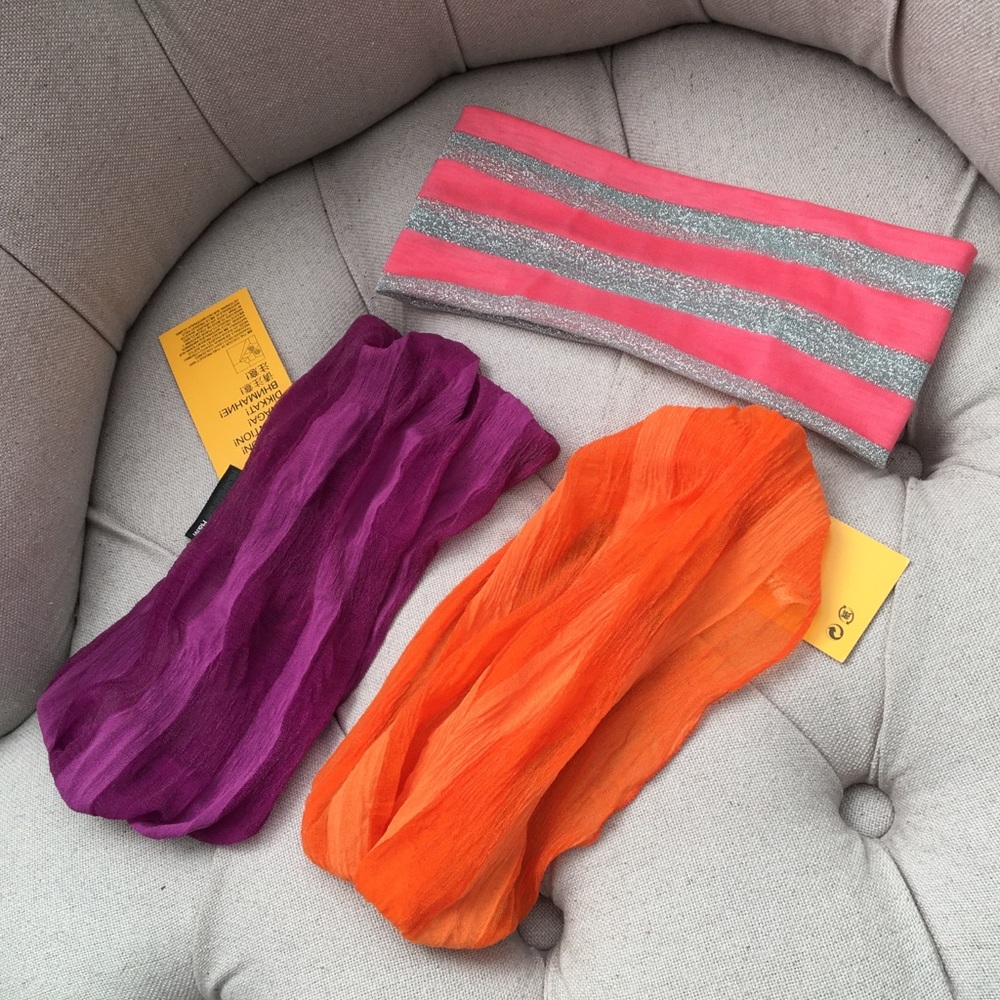 H&M stripe headband sweatband head wrap sport yoga gym